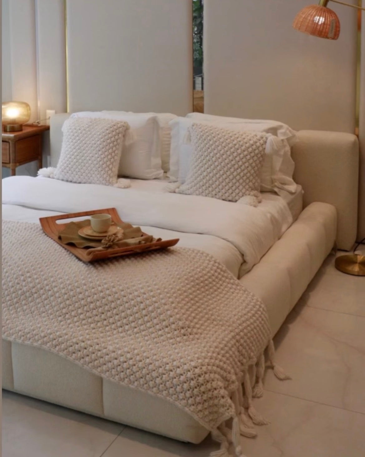 Custom made headboards and beds . Instore design service arrange to pop in . POA-Beds & Bed Frames-Renaissance Design Studio