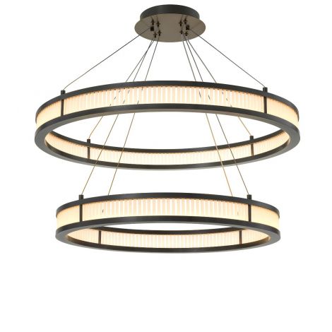 Damien chandelier by Eichholtz w frosted glass in choice of 3 finishes-Chandeliers-Renaissance Design Studio