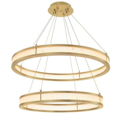 Damien chandelier  by Eichholtz w frosted glass in choice of 3 finishes