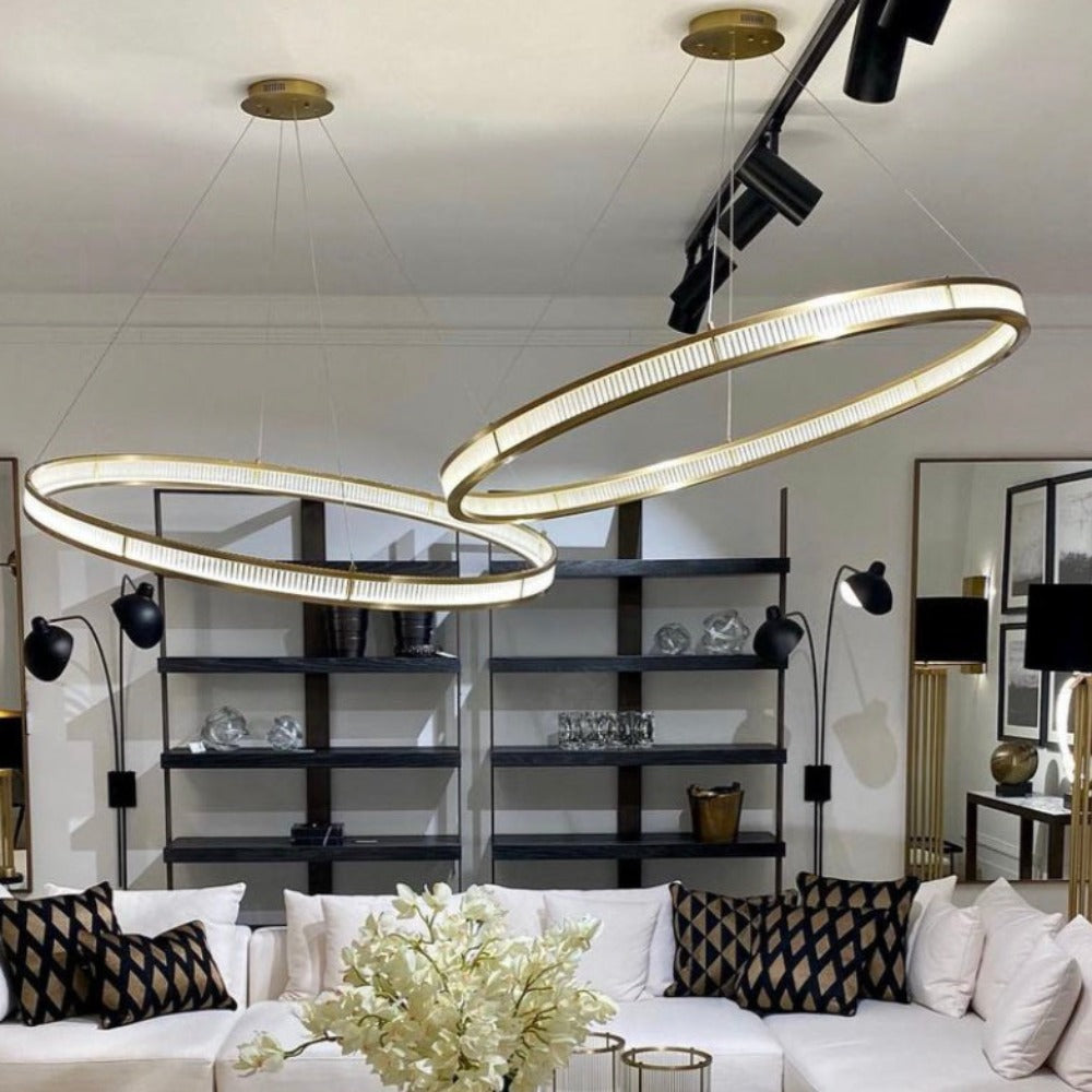 Damien Chandelier by Eichholtz with Frosted Glass – Available in Three Finishes-Renaissance Design Studio