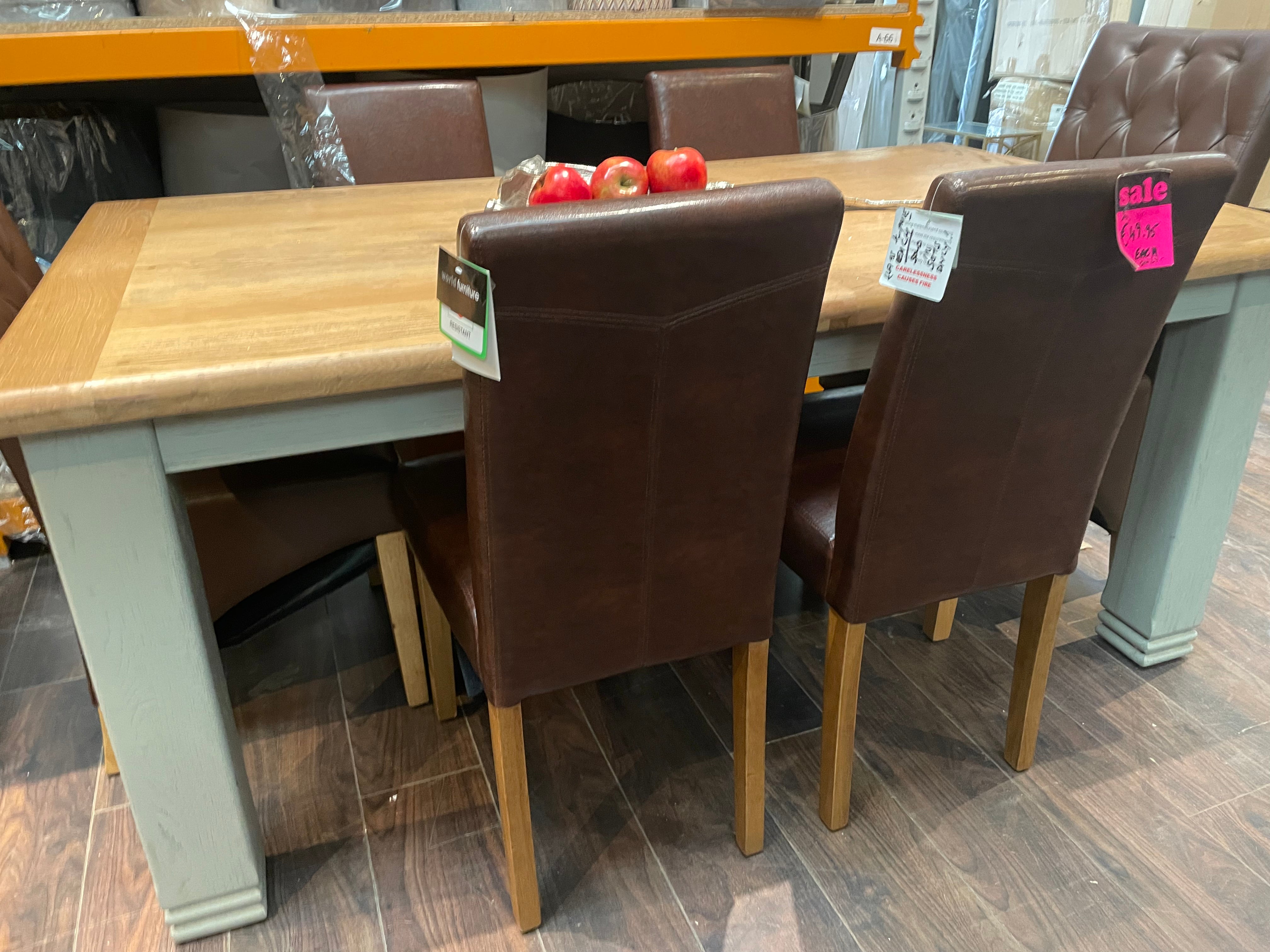 Daniel oak table ex display on clearance-Renaissance Design Studio