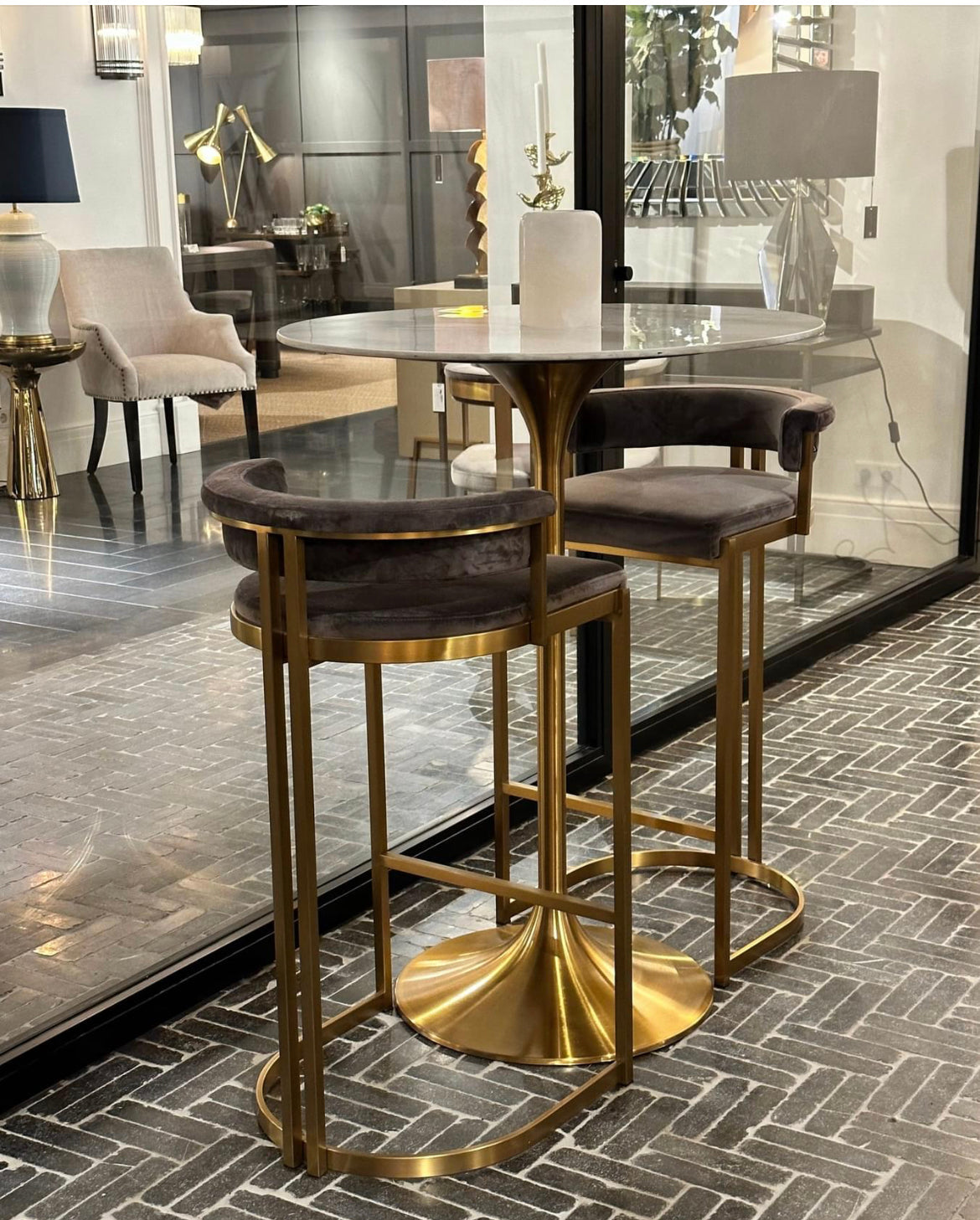 Dante bar or counter stool by Eichholtz-Renaissance Design Studio