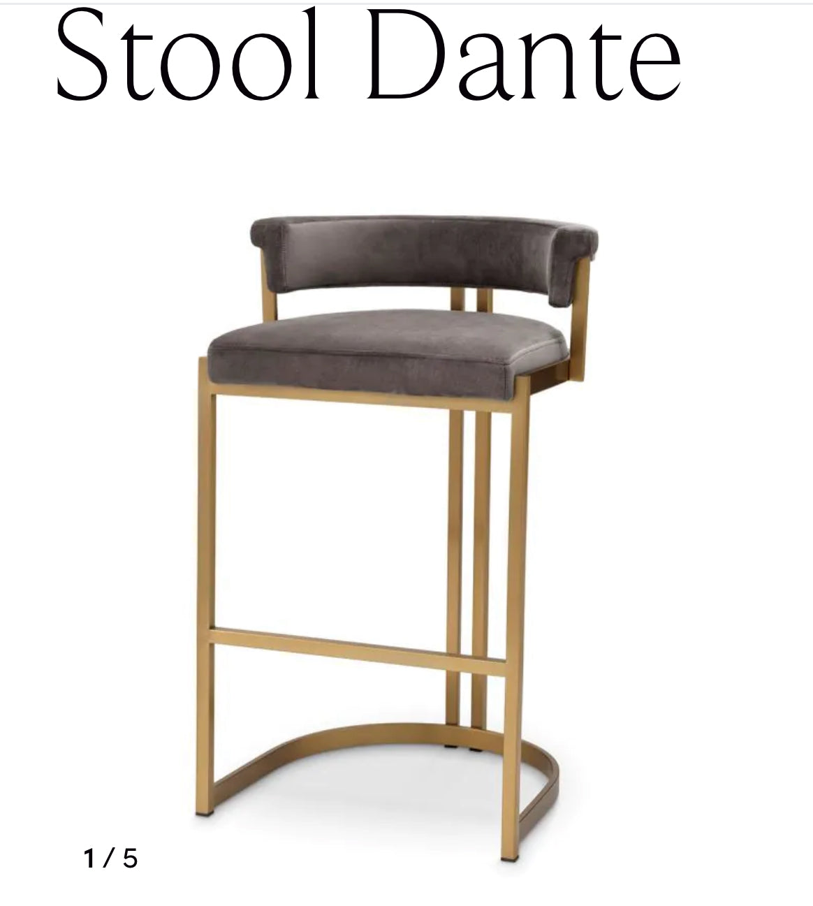 Dante counter stool by Eichholtz-Renaissance Design Studio