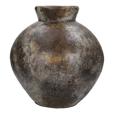 Darim large cement grey  vase