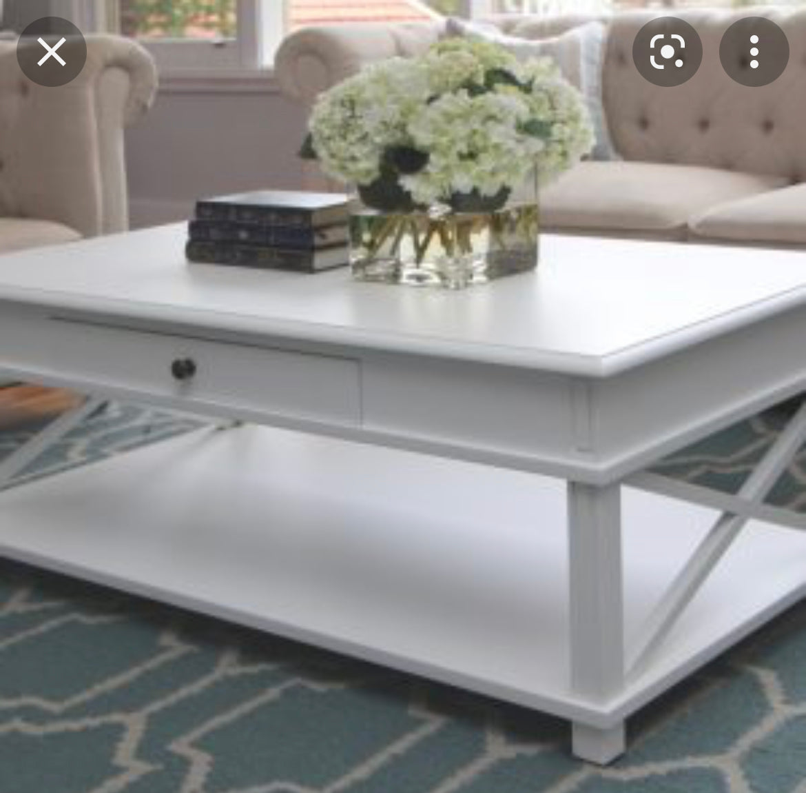 Dawson Coffee Table with shelf and 1 drawer. REDUCED less than half price ! Clearance sale-Renaissance Design Studio