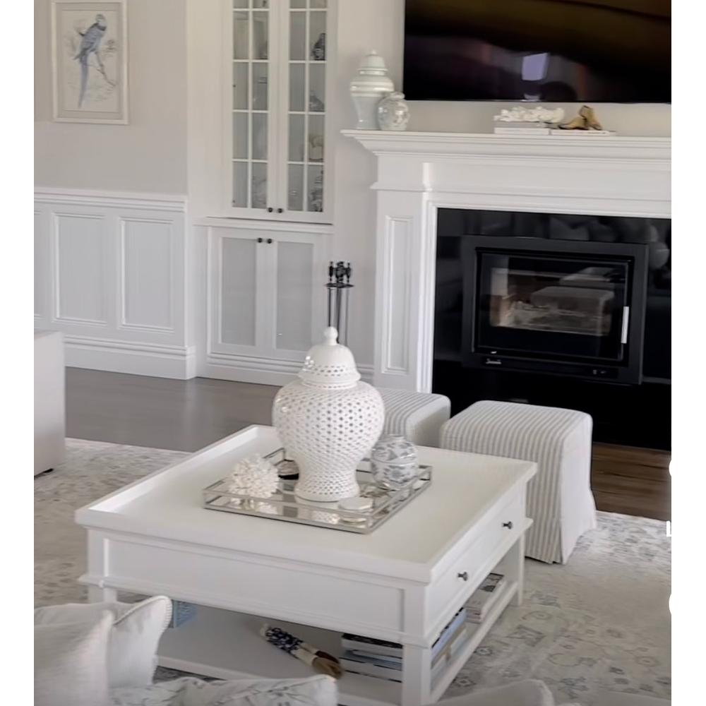 Dawson Coffee Table with shelf and 1 drawer. REDUCED less than half price ! Clearance sale-Renaissance Design Studio