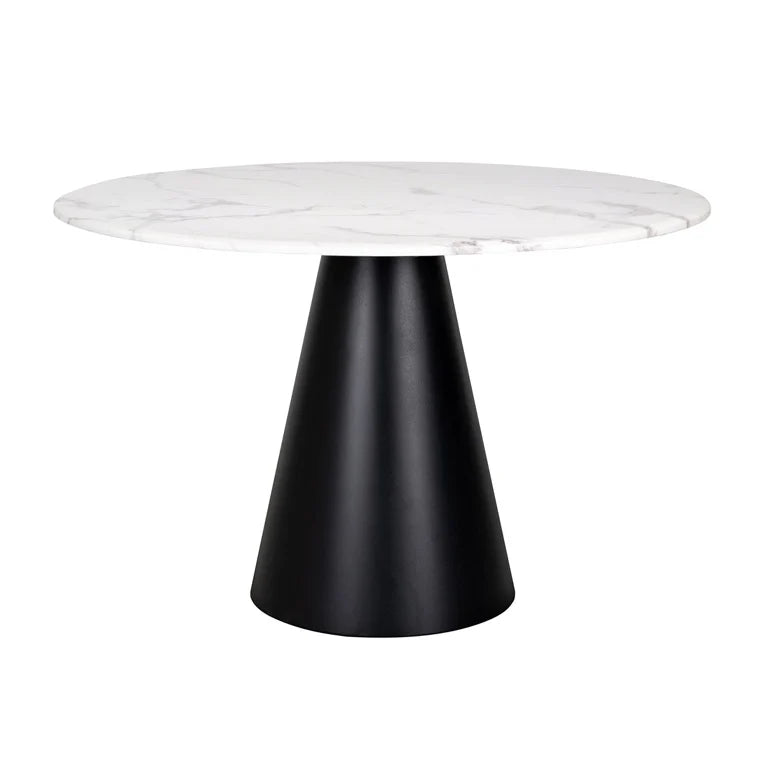 Delgado Faux marble round table 120 cm-Renaissance Design Studio