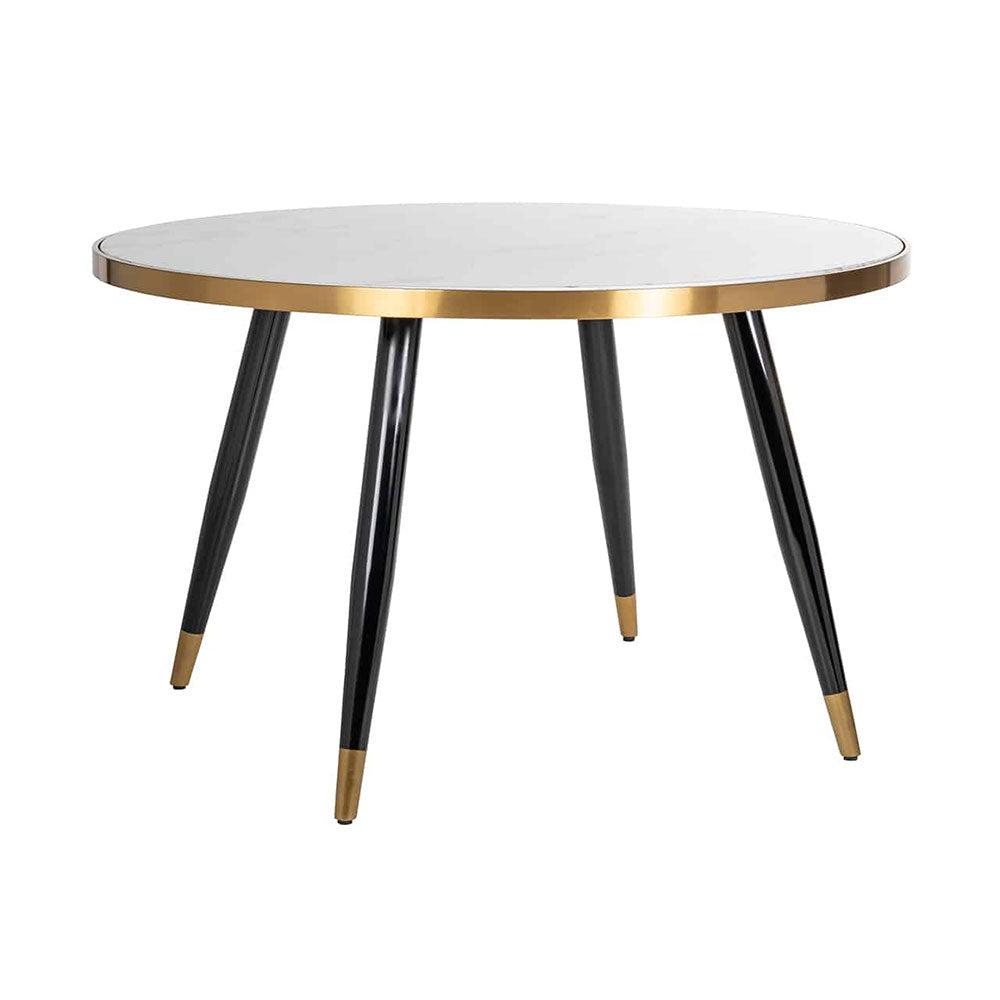 Delphine  Round Marble style top  Dining Table