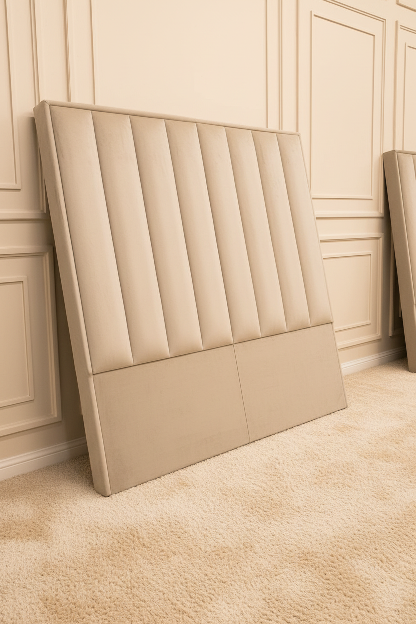 Delta Full wall height Emperor headboard XXL size . MEGA SALE item sold as seen in showroom-Renaissance Design Studio