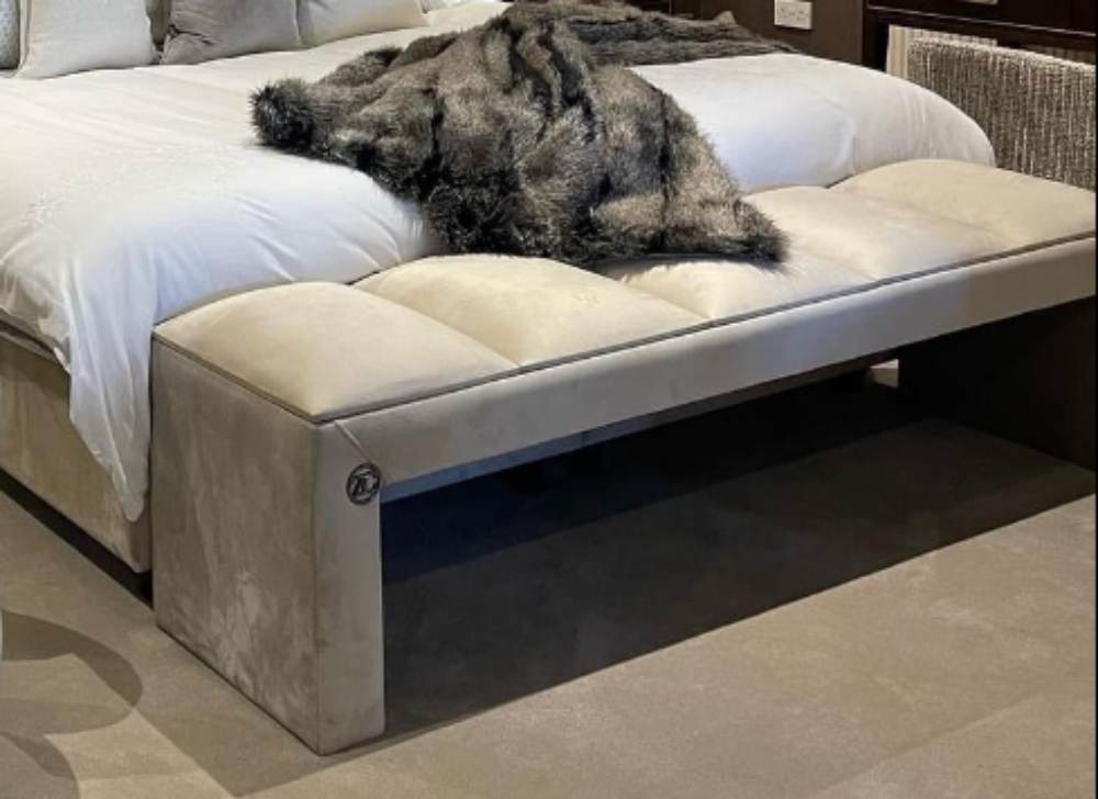 Luxury bench for bed in Super King-Blanket box-Renaissance Design Studio