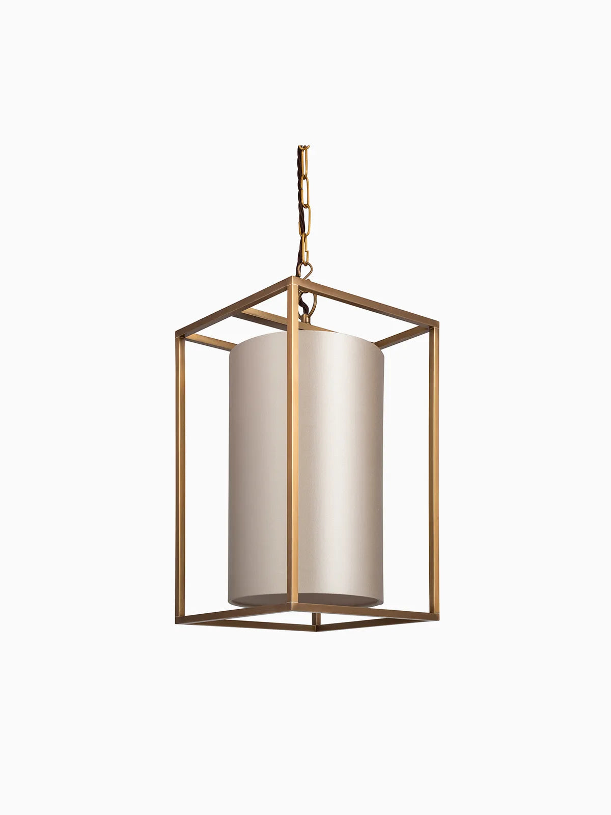 Derwent Medium Lantern In Antiqued Brass - Heathfield Custom Made Lighting-Renaissance Design Studio