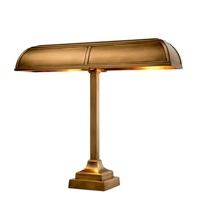 Desk Lamp Banker Trust in Antique brass finish by Eichholtz