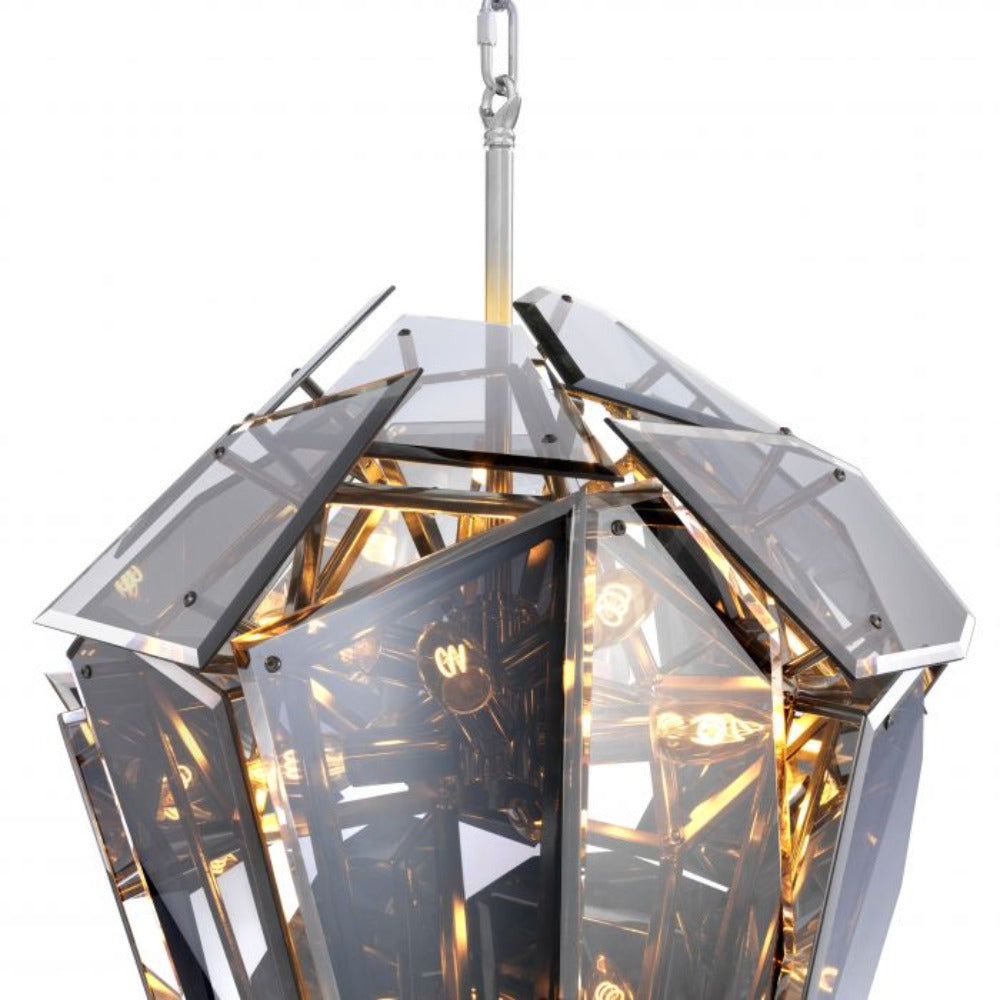 Diamond Cut Shard Chandelier by Eichholtz-Chandeliers-Renaissance Design Studio