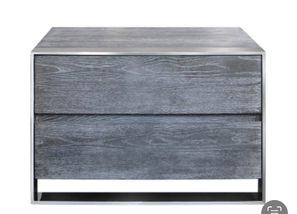 Diego large 2 drawer bedside nightstand reduced Clearance Less than half price