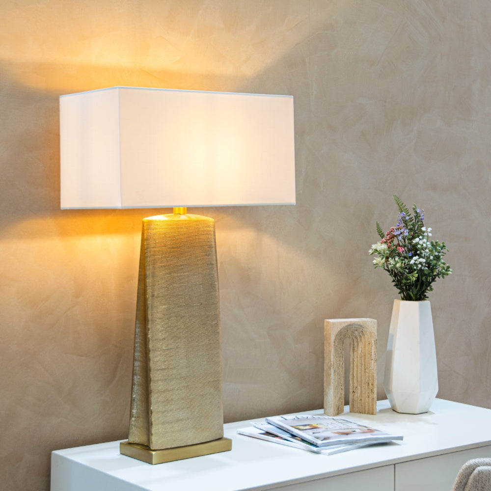 Diele Table lamp Brass and Gold by Rv ASTLEY-Renaissance Design Studio