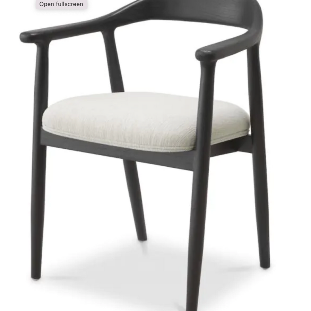 Dining chair Beale in classic black  by Eichholtz