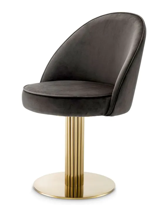 Dining Chair Dorland  brushed brass finish by Eichholtz