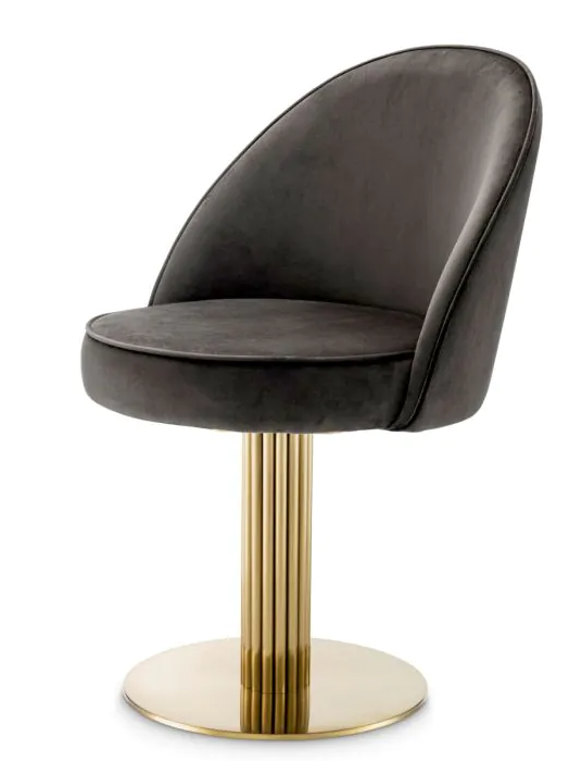 Dining Chair Dorland brushed brass finish by Eichholtz-Renaissance Design Studio
