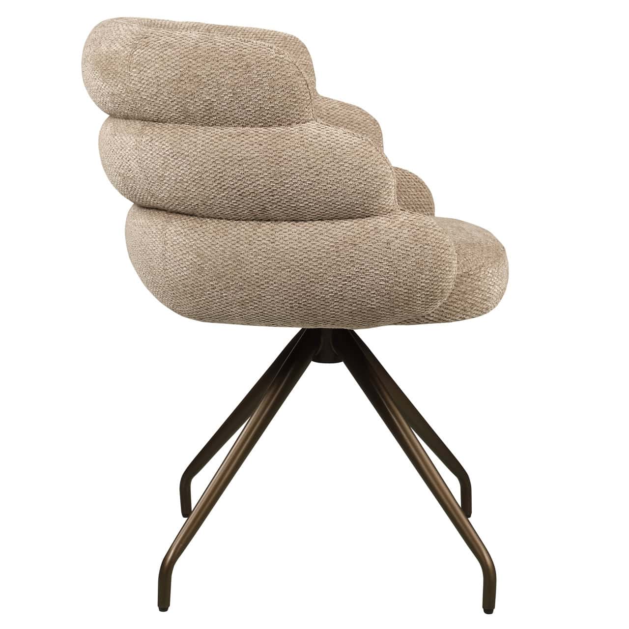 Dining Chair Kaya - Mocca-Dining Chair-Renaissance Design Studio