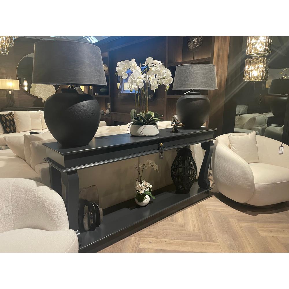Dione scroll Console Table with 1 Drawer in various bespoke options-Renaissance Design Studio