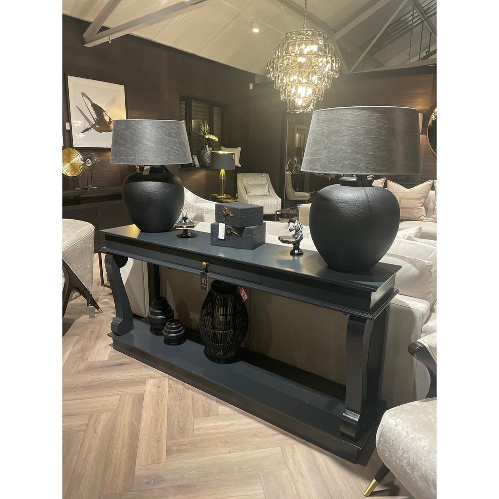 Dione scroll Console Table with 1 Drawer in various bespoke options-Renaissance Design Studio