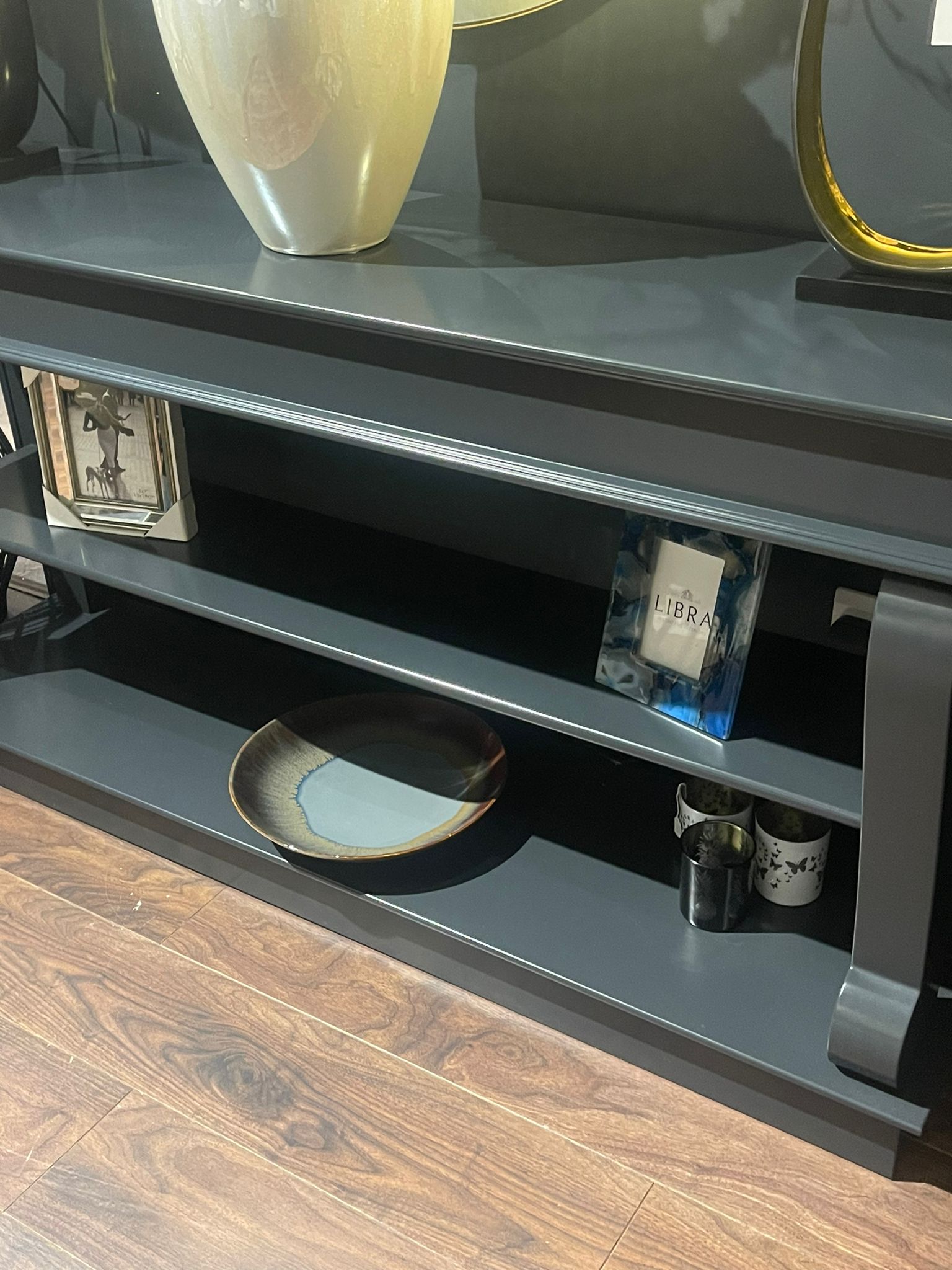 Dione scroll Console Table with shelf in various bespoke options-Renaissance Design Studio
