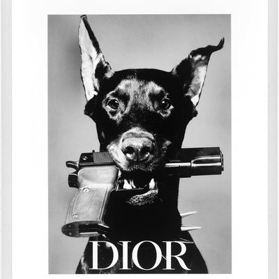 Dior Dog framed exclusive prints