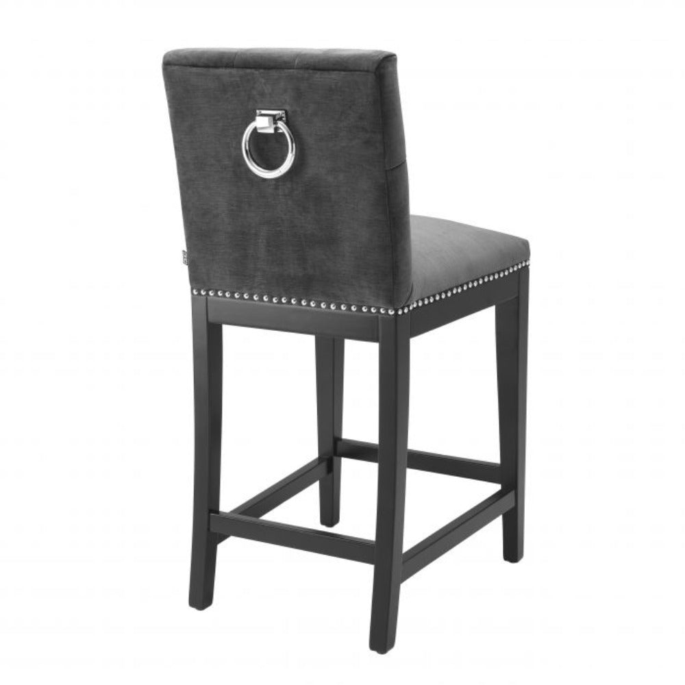 Domino Counter height bar stools by Eichholtz on sale reduced by 60%