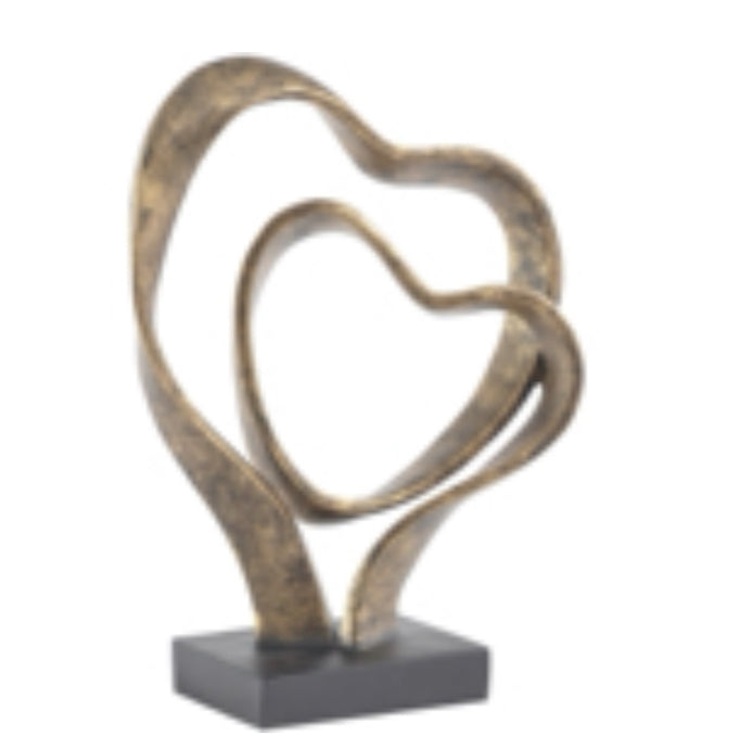 Double heart sculpture-Renaissance Design Studio