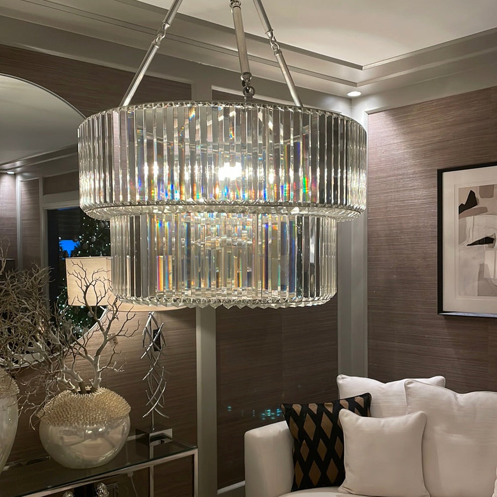 Double Infinity Crystal Chandelier By Eichholtz  Almost 50% OFF EX-DISPLAY