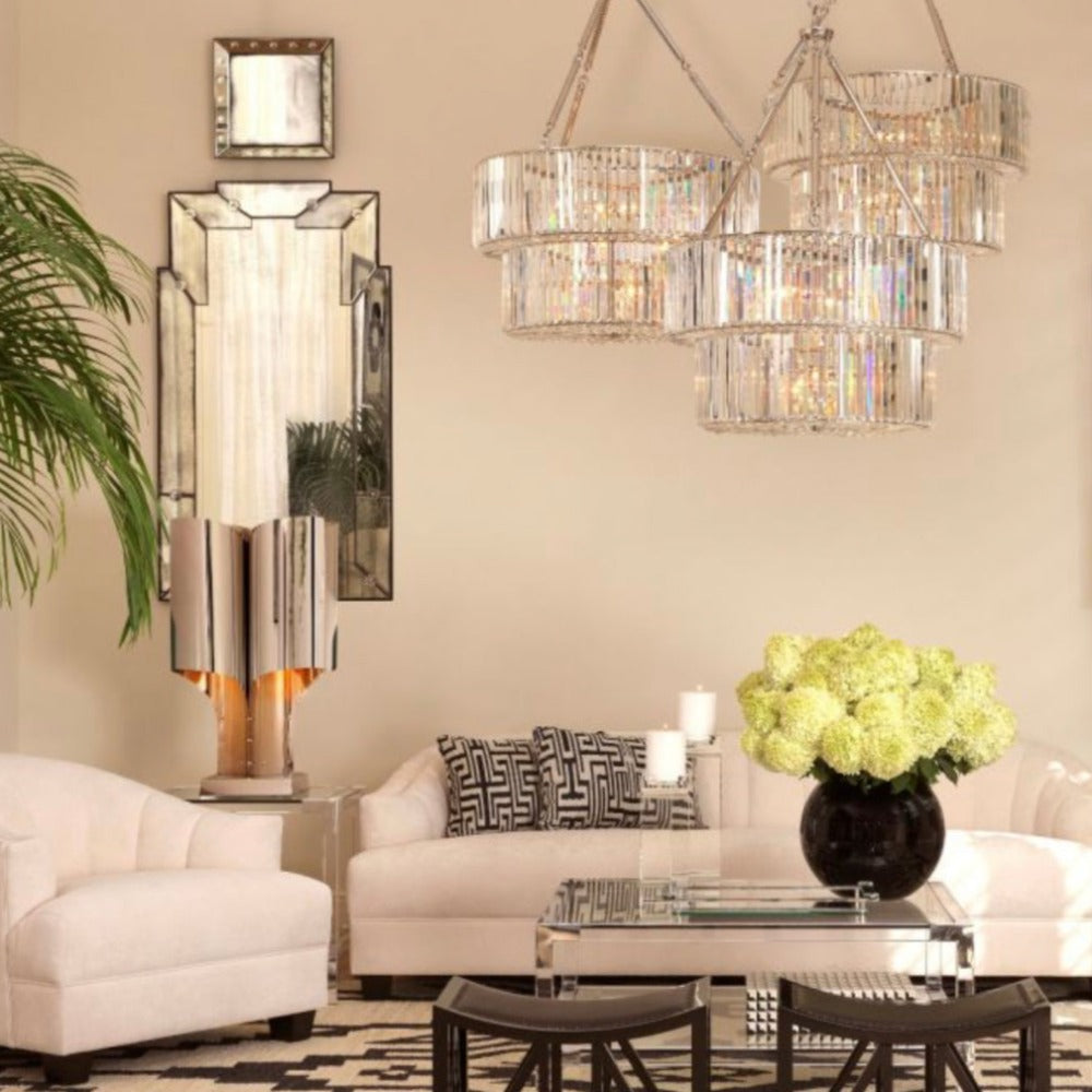 Double Infinity Crystal Chandelier By Eichholtz  Almost 50% OFF EX-DISPLAY