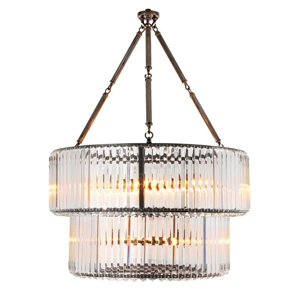 Double infinity Crystal Chandelier By Eichholtz-Renaissance Design Studio