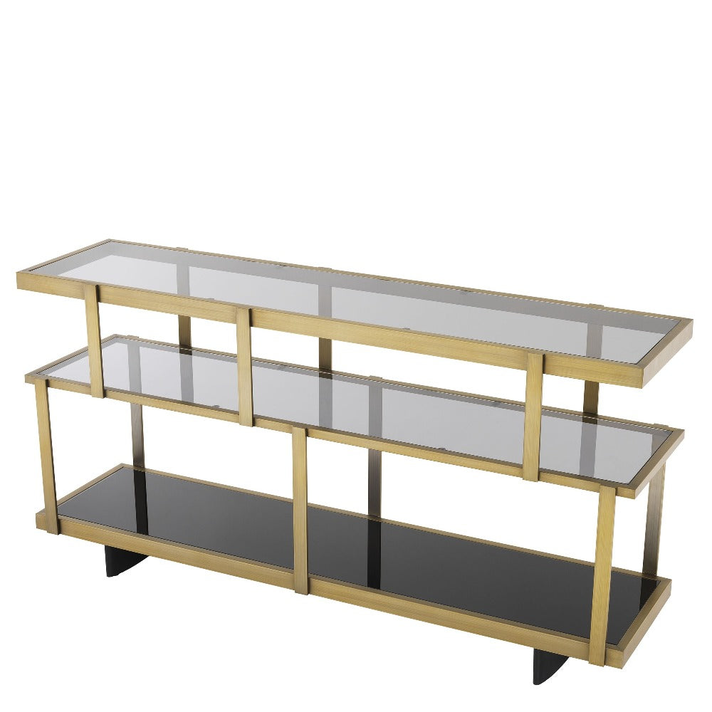 Dresser Nesto in brushed brass by Eichholtz-Display unit-Renaissance Design Studio