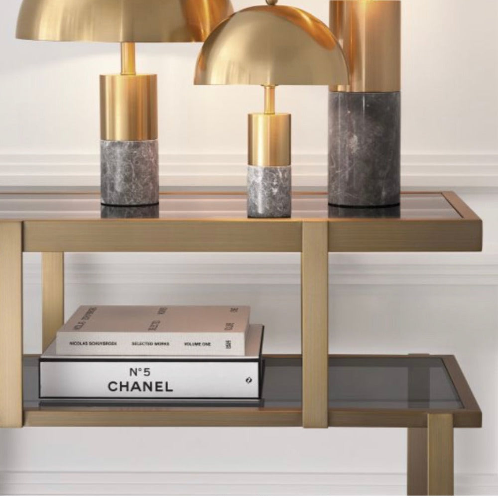 Dresser Nesto in brushed brass by Eichholtz-Display unit-Renaissance Design Studio