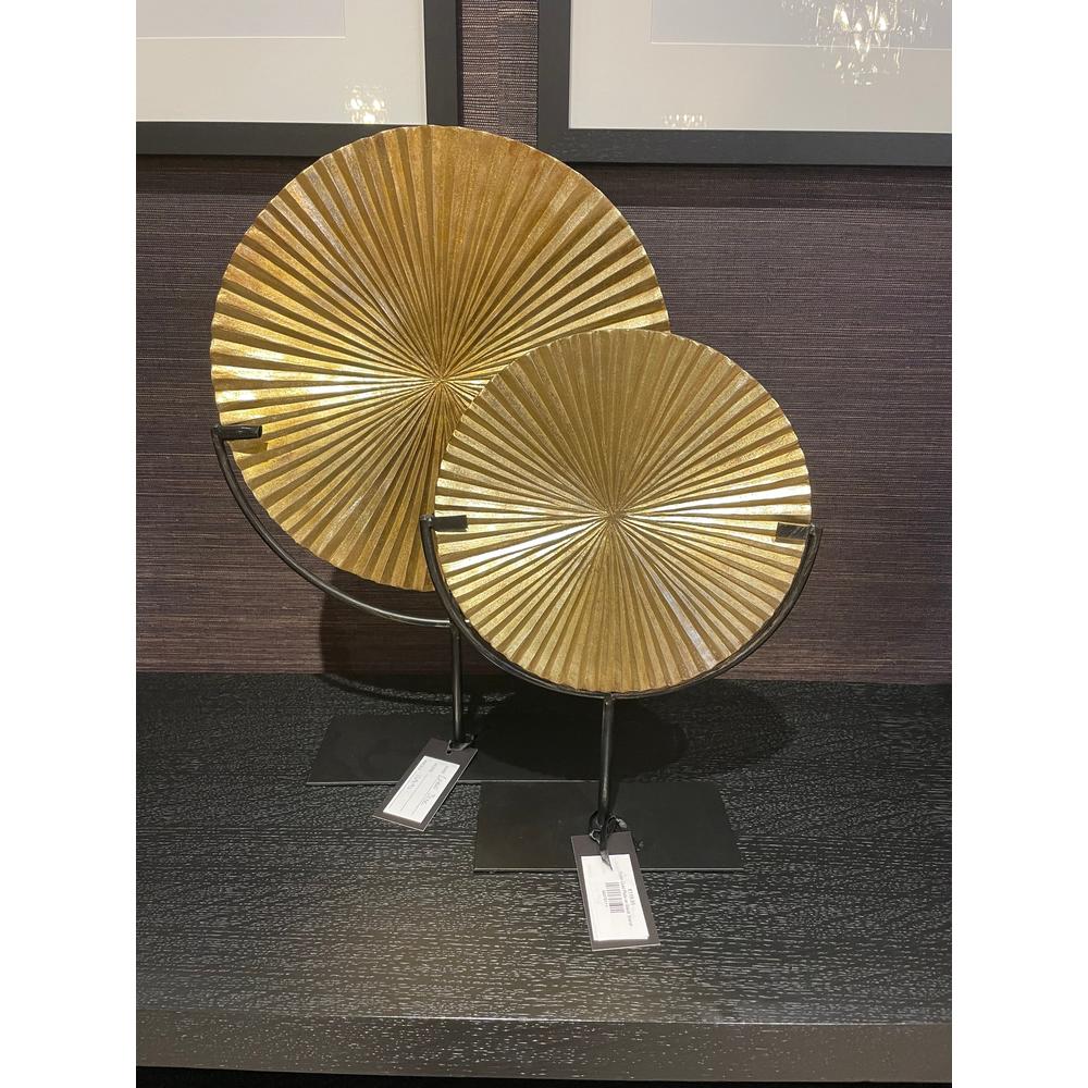 Dylan Gold Plate on Black Stand-Renaissance Design Studio