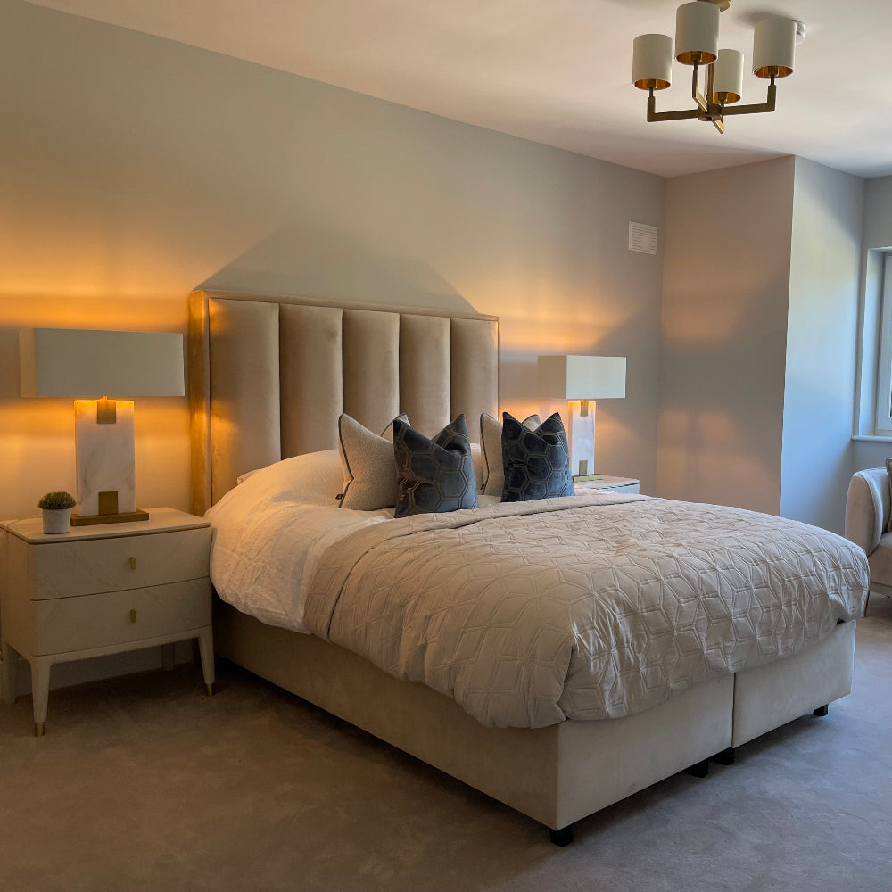 Ealga chandelier in antiqued brass-Chandeliers-Renaissance Design Studio