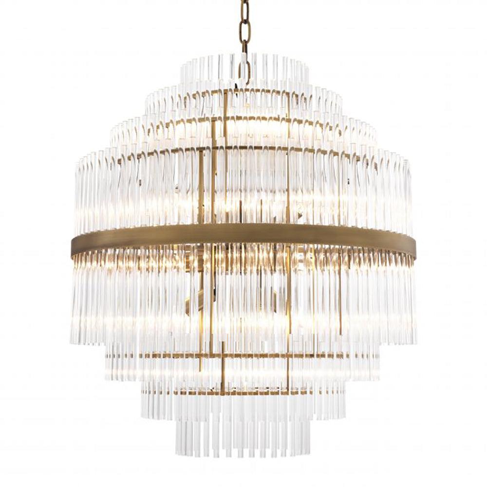 East Double Chandelier by Eichholtz Reduced-Renaissance Design Studio