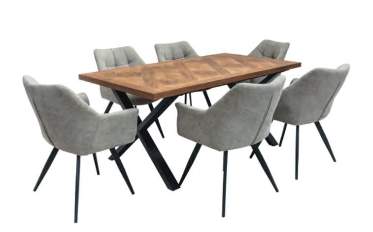 Eden 1.8 Dining Table Elm Veneer.-large dining table-Renaissance Design Studio