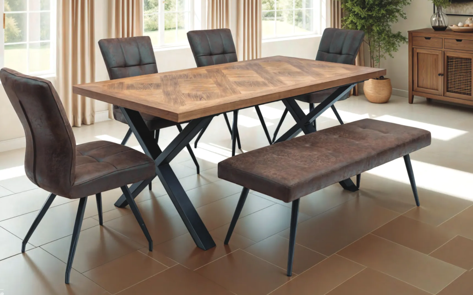 Eden 1.8 Dining Table Elm Veneer-Renaissance Design Studio