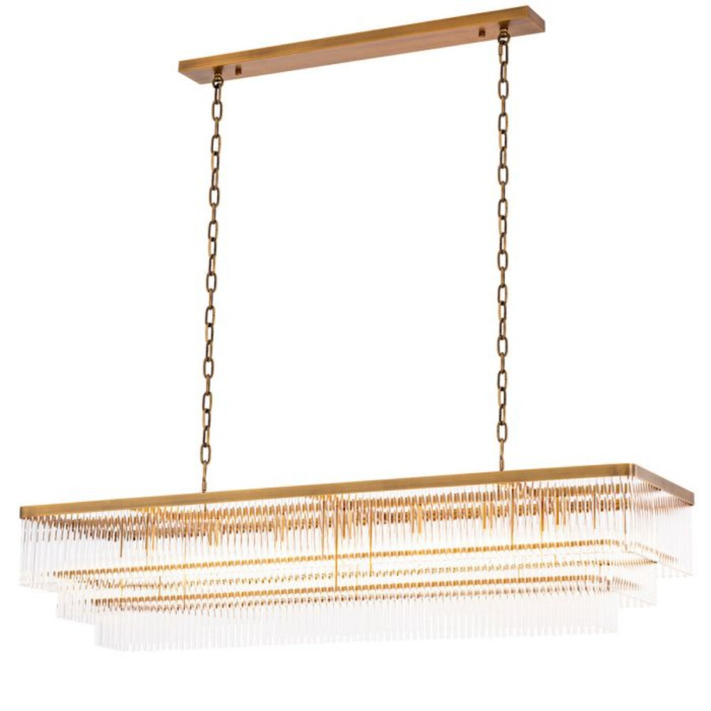 EICHHOLTZ CHANDELIER EAST RECTANGULAR reduced price-Renaissance Design Studio