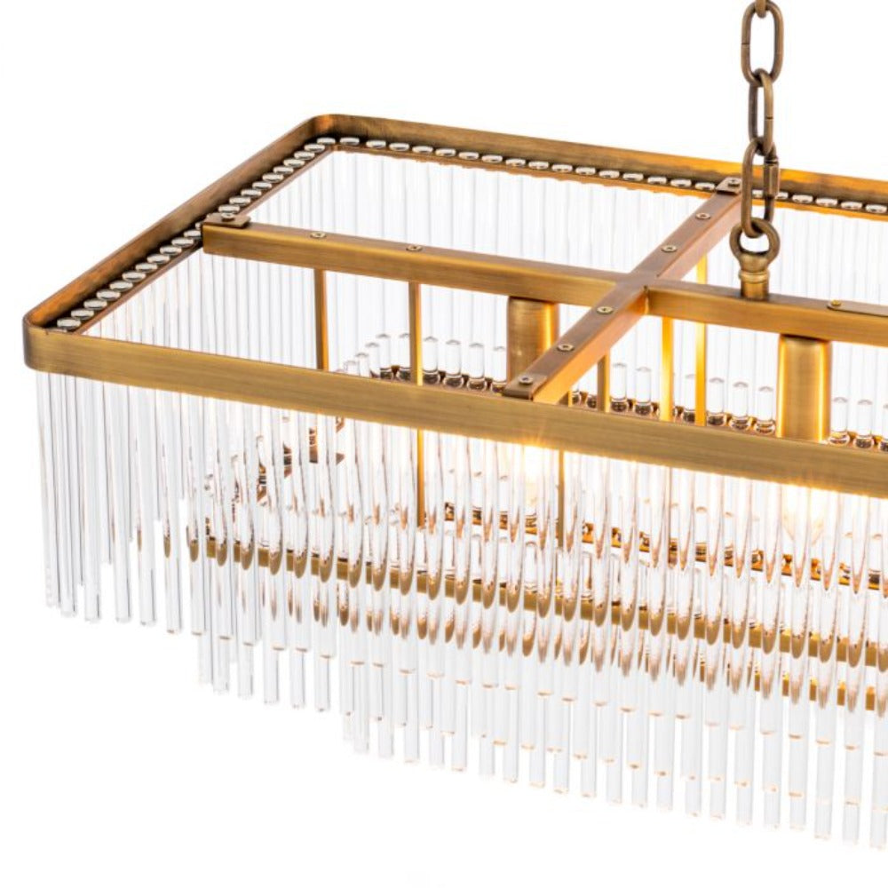 EICHHOLTZ CHANDELIER EAST RECTANGULAR reduced price-Renaissance Design Studio