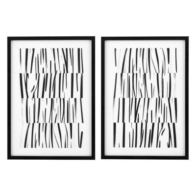 Eichholtz study of Cloth Framed Prints Set of 2 by Ivor Melotti SAVE 30% today last set