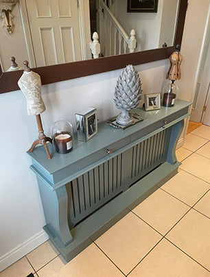 Elite Console table custom made to cover radiator-Renaissance Design Studio