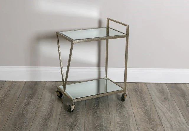 Elle Champagne Drinks Trolley. 2 tiers CLEARANCE REDUCED-Renaissance Design Studio