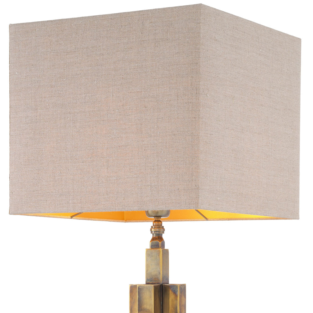 Ellis Designer Table Lamp vintage brass by Eichholtz