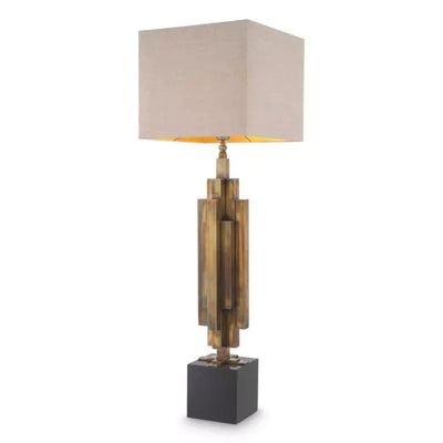 Ellis Designer Table Lamp vintage brass by Eichholtz