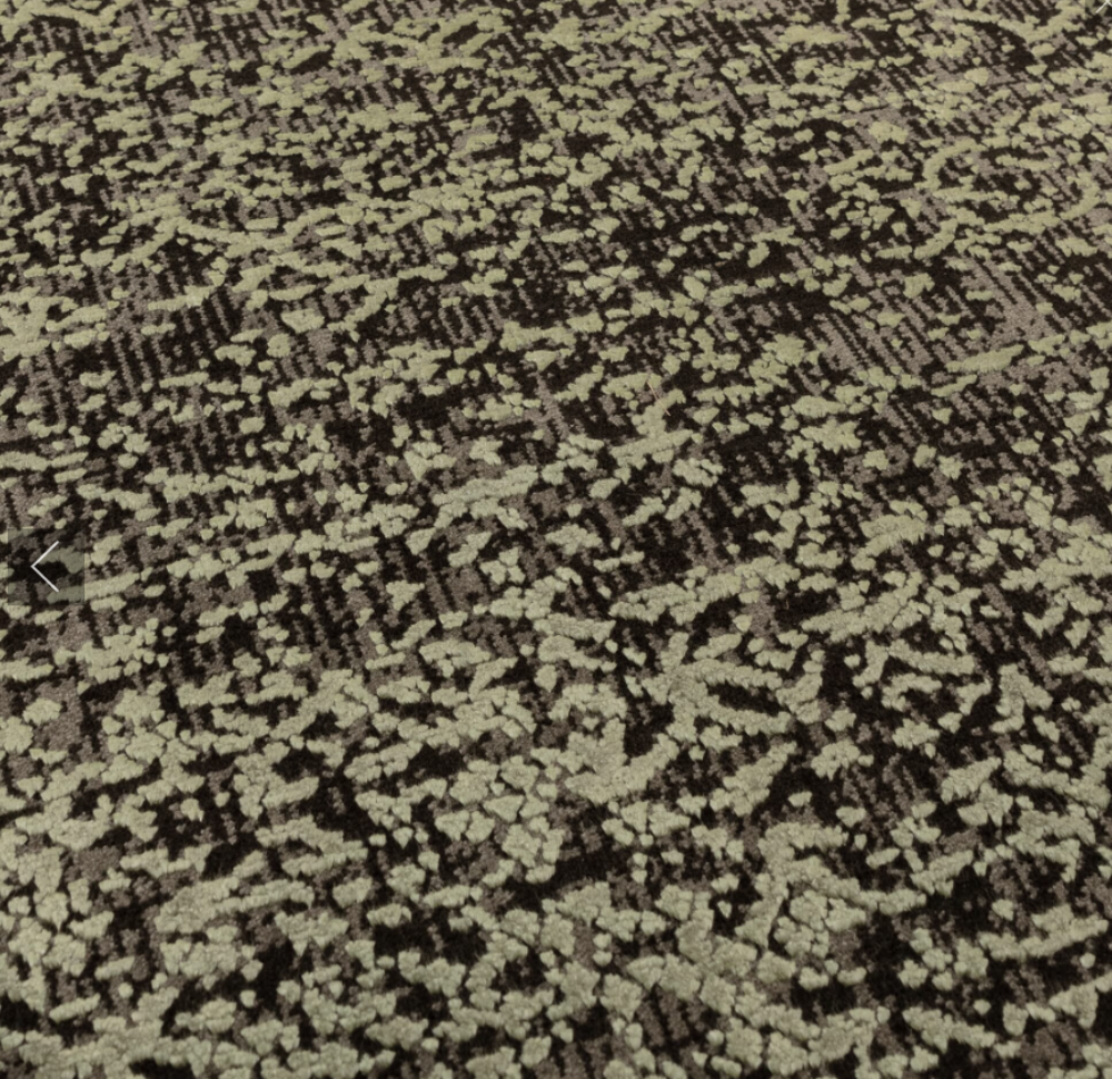 Elodie Sage Black Rug Overdyed with bold colours-Renaissance Design Studio