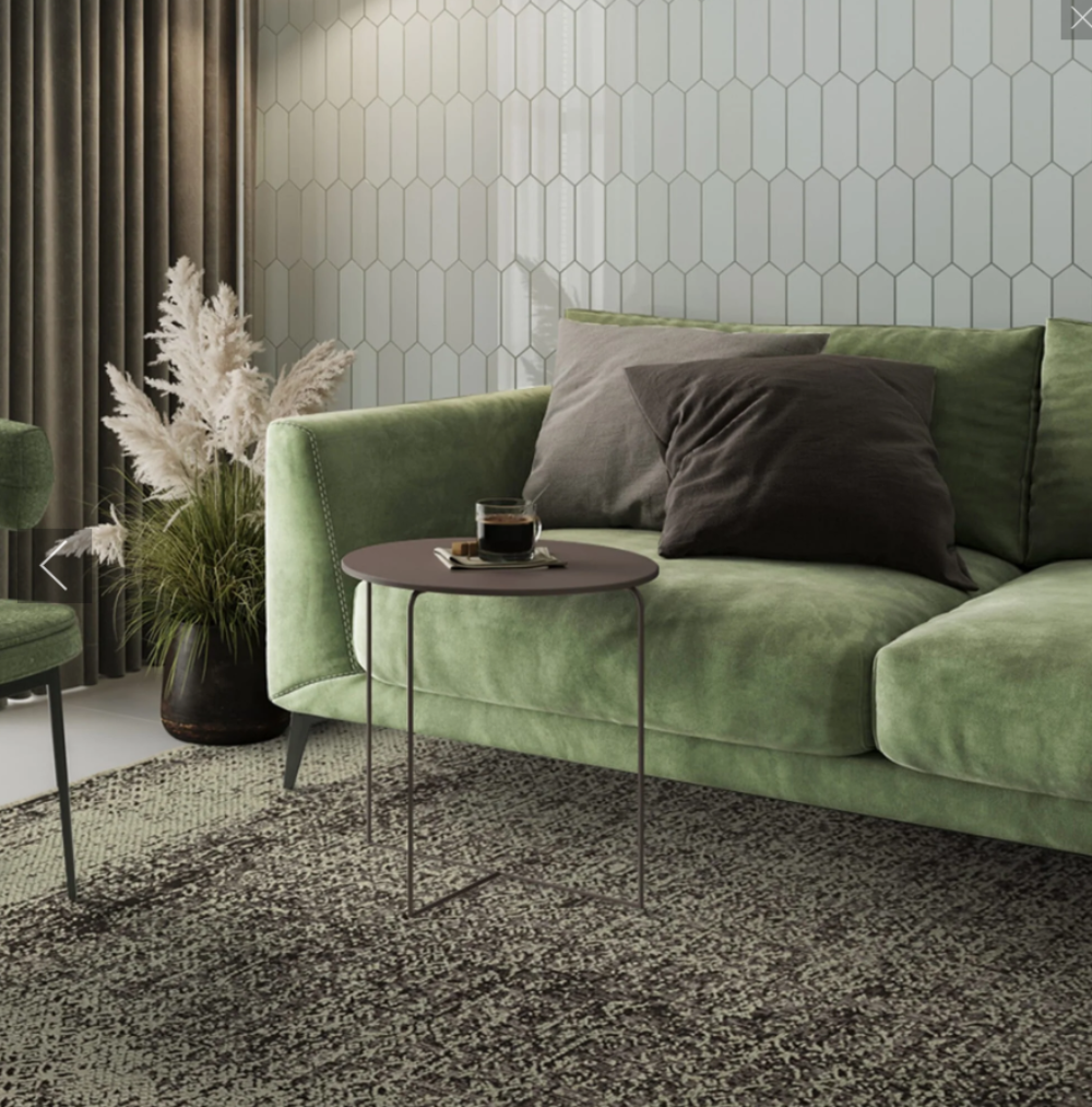 Elodie Sage Black Rug Overdyed with bold colours-Renaissance Design Studio