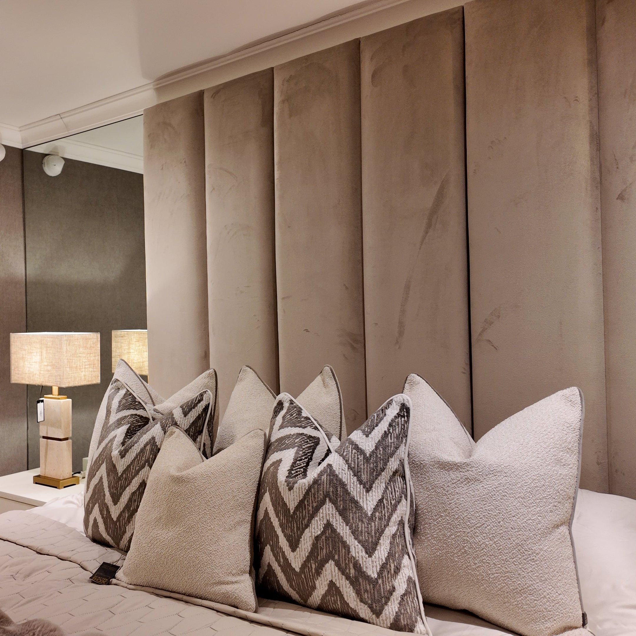 Emilia Full Wall height headboard Custom made options-Renaissance Design Studio