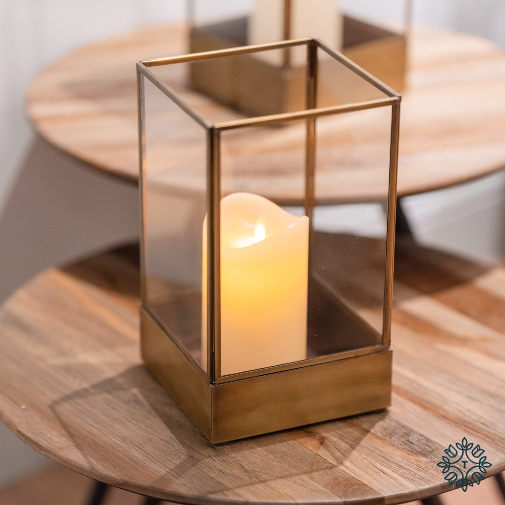 Emma Antiqued Brass Lantern-Renaissance Design Studio